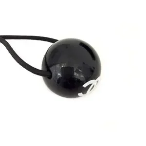 CHANEL CC LOGO BLACK HAIR TIE ACCESSORIES/1A7223 CHANEL | Accessories | Chanel Cc Logo Black Hair Tie  main image 2